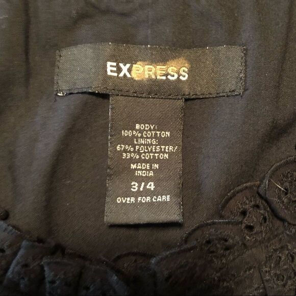 Express black lace midi dress. Size 4 - Picture 4 of 11